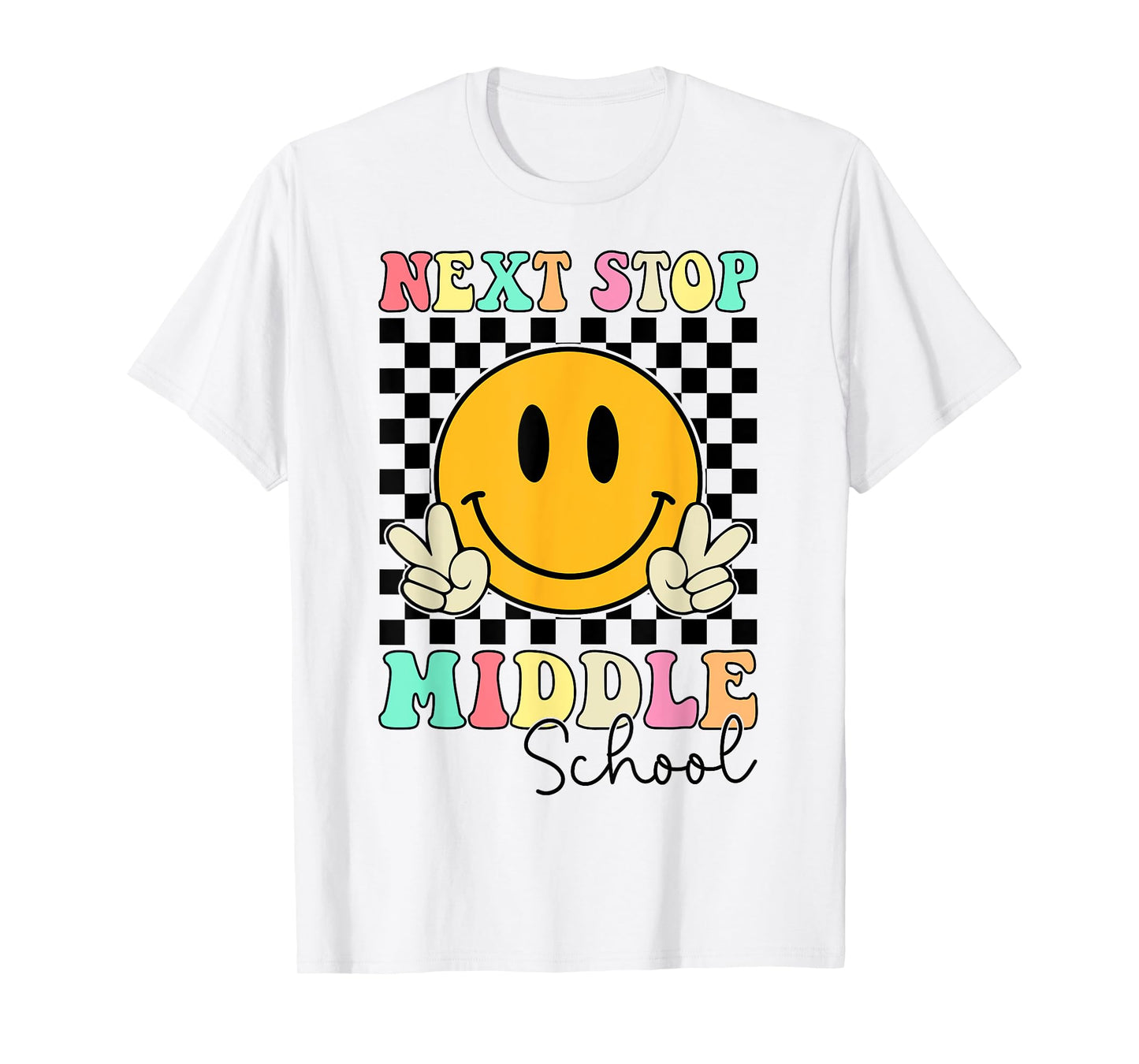 Groovy Next Stop Middle School Elementary School Graduation T-Shirt