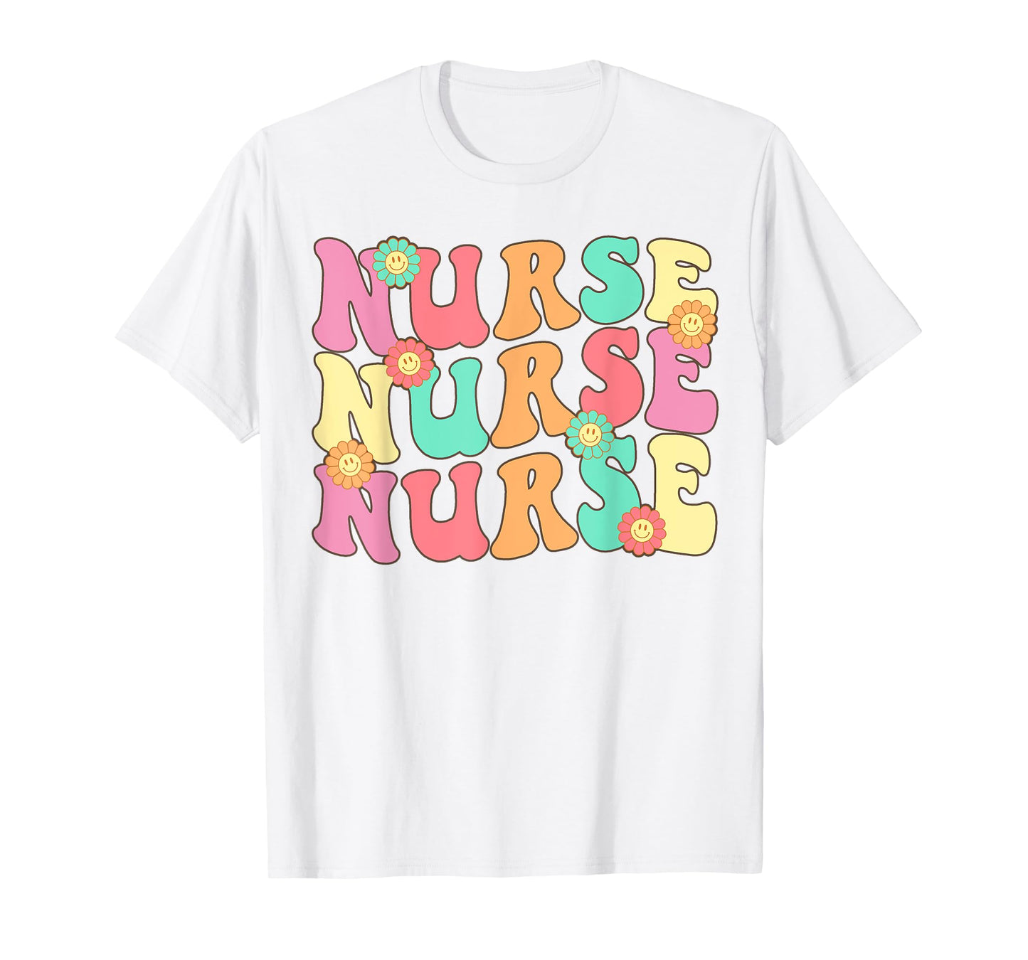Nurse Women Groovy Future Nurse Appreciation ER Nursing T-Shirt