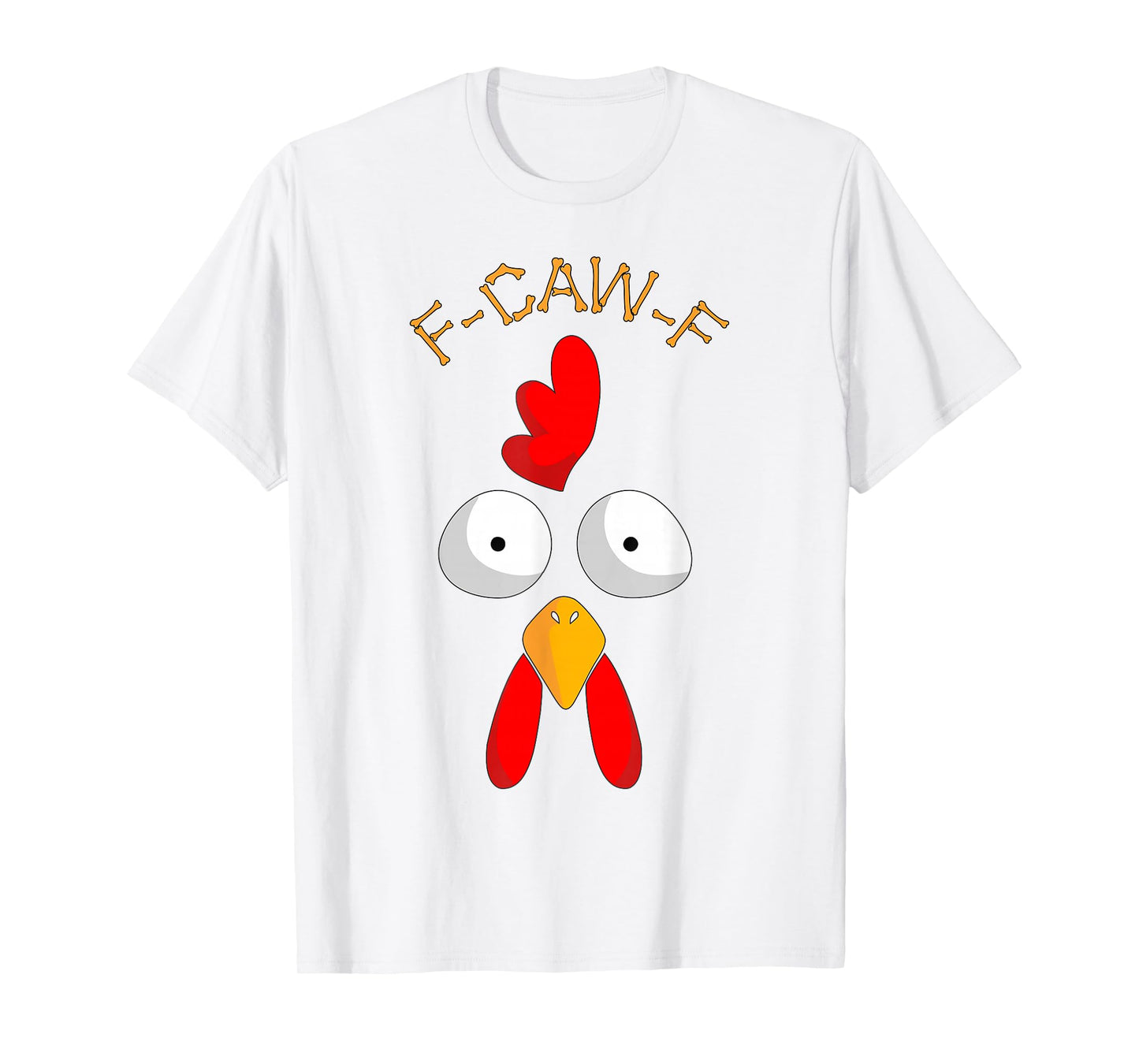 Funny F-Caw-F Turkey Face FCAWF Funny Thanksgiving Bird Crow T-Shirt
