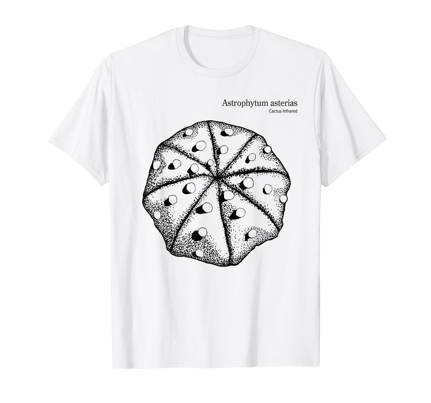 Astrophytum asterias Cactus Infrared nature lover graphic T-Shirt