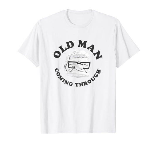 Disney Pixar Up Old Man Coming Through Vintage Carl Face T-Shirt