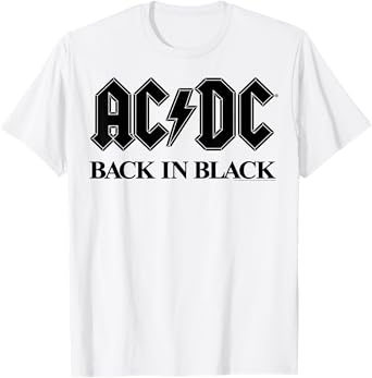 AC/DC - Bold Black T-Shirt
