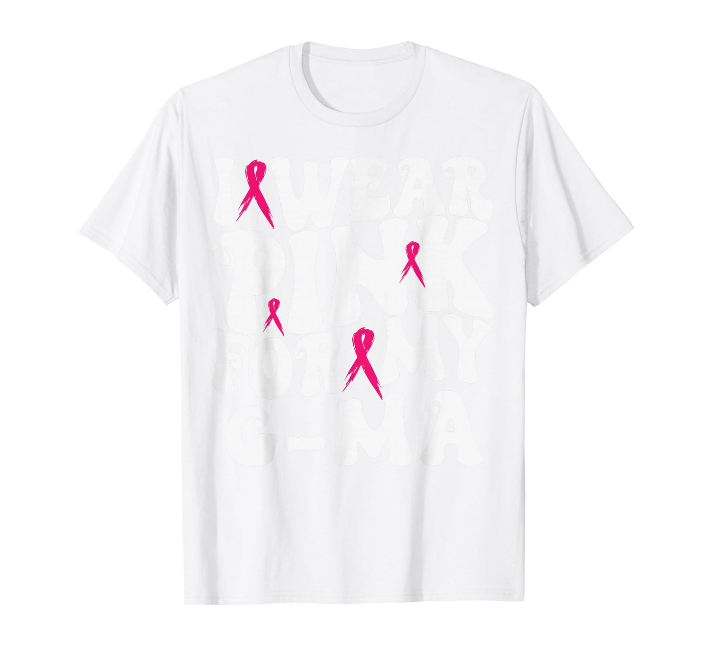 I Wear Pink for My G-ma Breast Cancer Awareness Kids T-Shirt