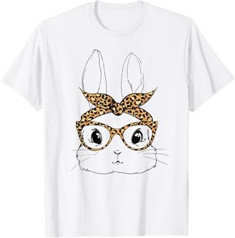 Easter Shirts For Kids Easter T Shirts Women Bunny Sunglass T-Shirt