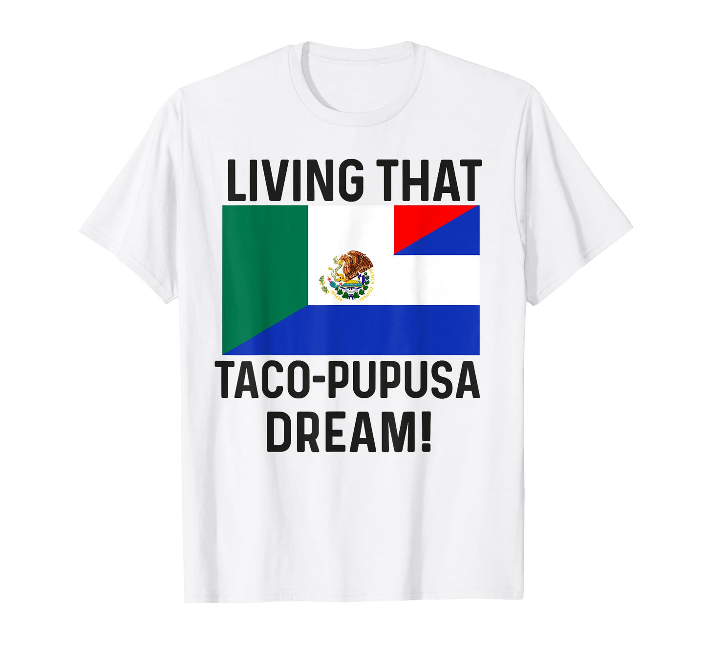 Half Salvadorian Half Mexican flag mexico and Salvadoran T-Shirt