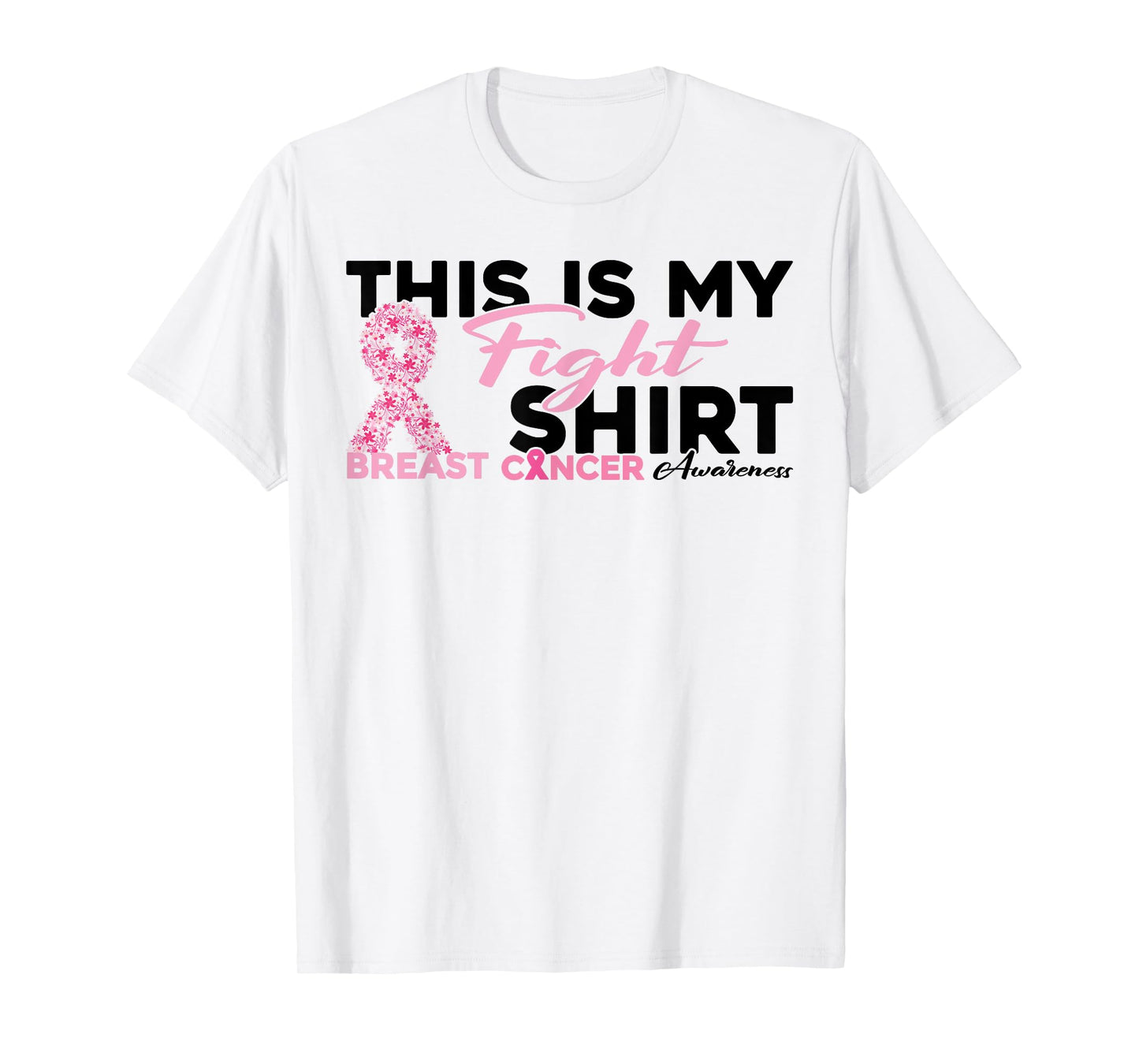 This Is My Fight Warrior Pink Woman Breast Cancer Awareness T-Shirt