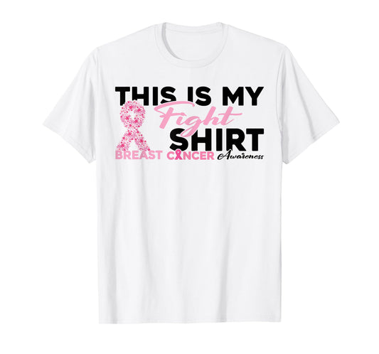 This Is My Fight Warrior Pink Woman Breast Cancer Awareness T-Shirt