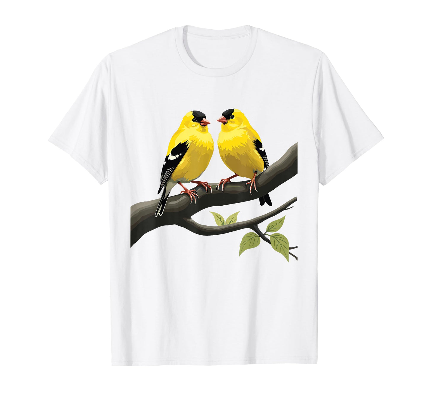 Goldfinch Birds Perched, American Goldfinch T-Shirt