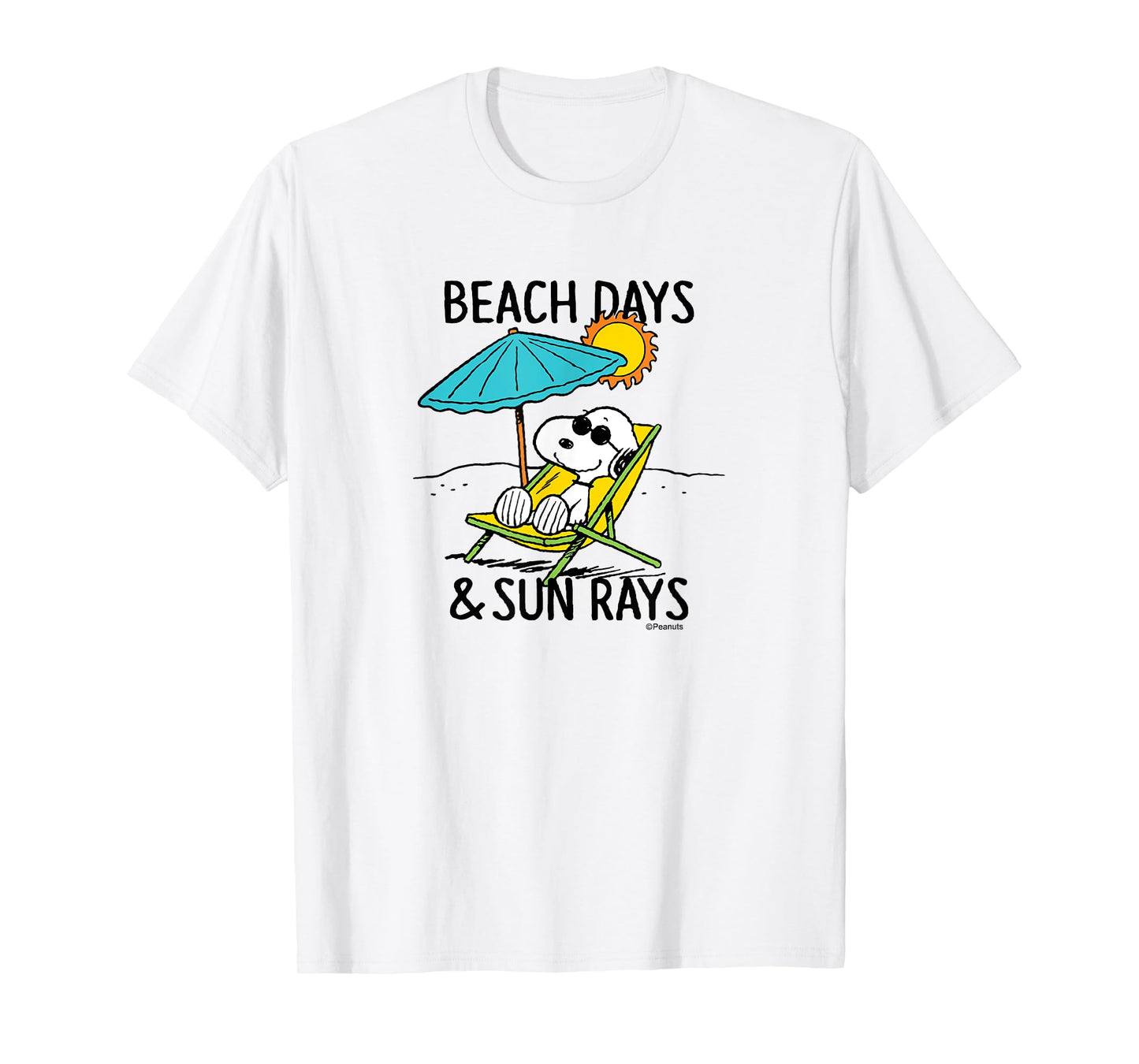 Peanuts - Snoopy Beach Days Sun Rays T-Shirt