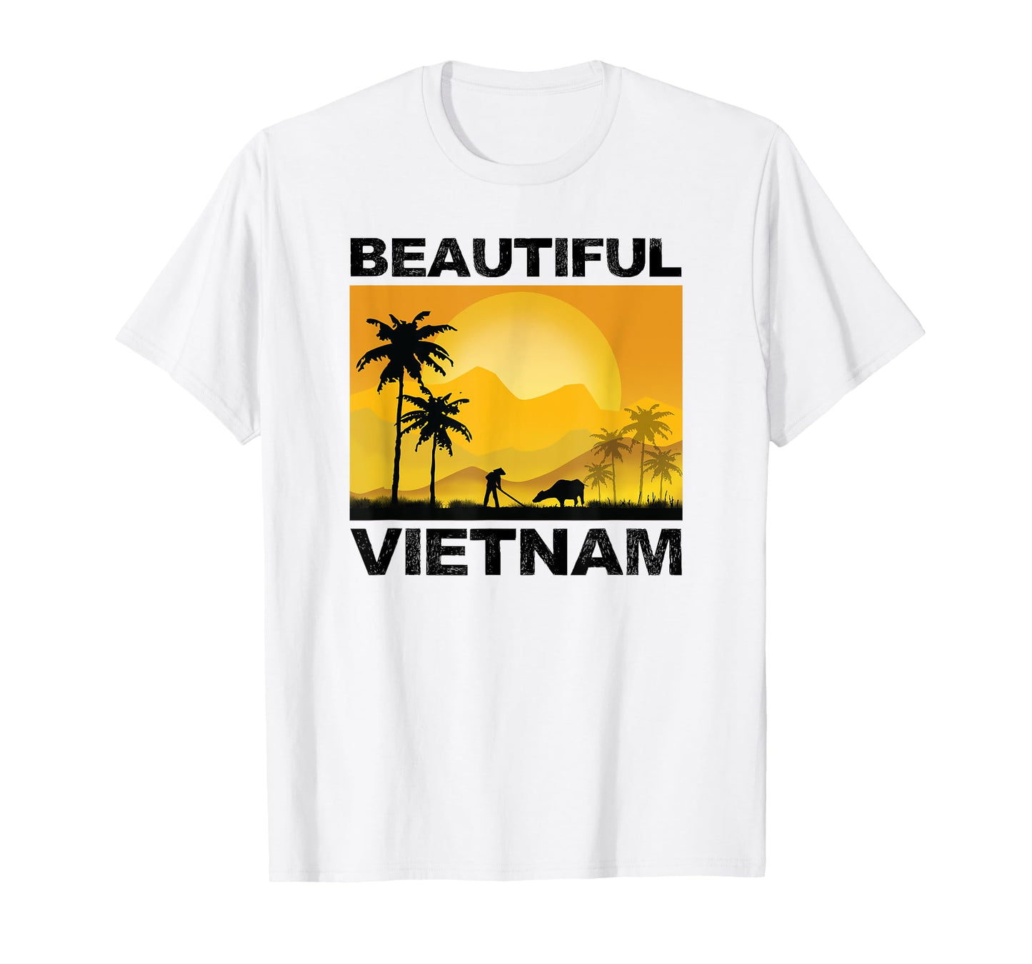 Vietnam Vietnamese Farmers Rice Fields Flag Viet Pride T-Shirt