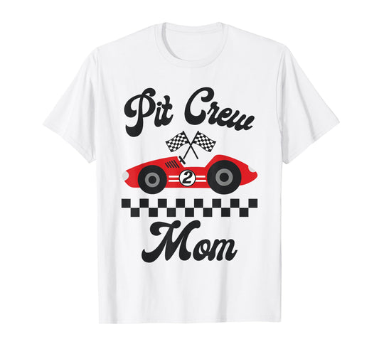 Two Fast Birthday Racing Car Mom Of The Birthday Boy Party T-Shirt