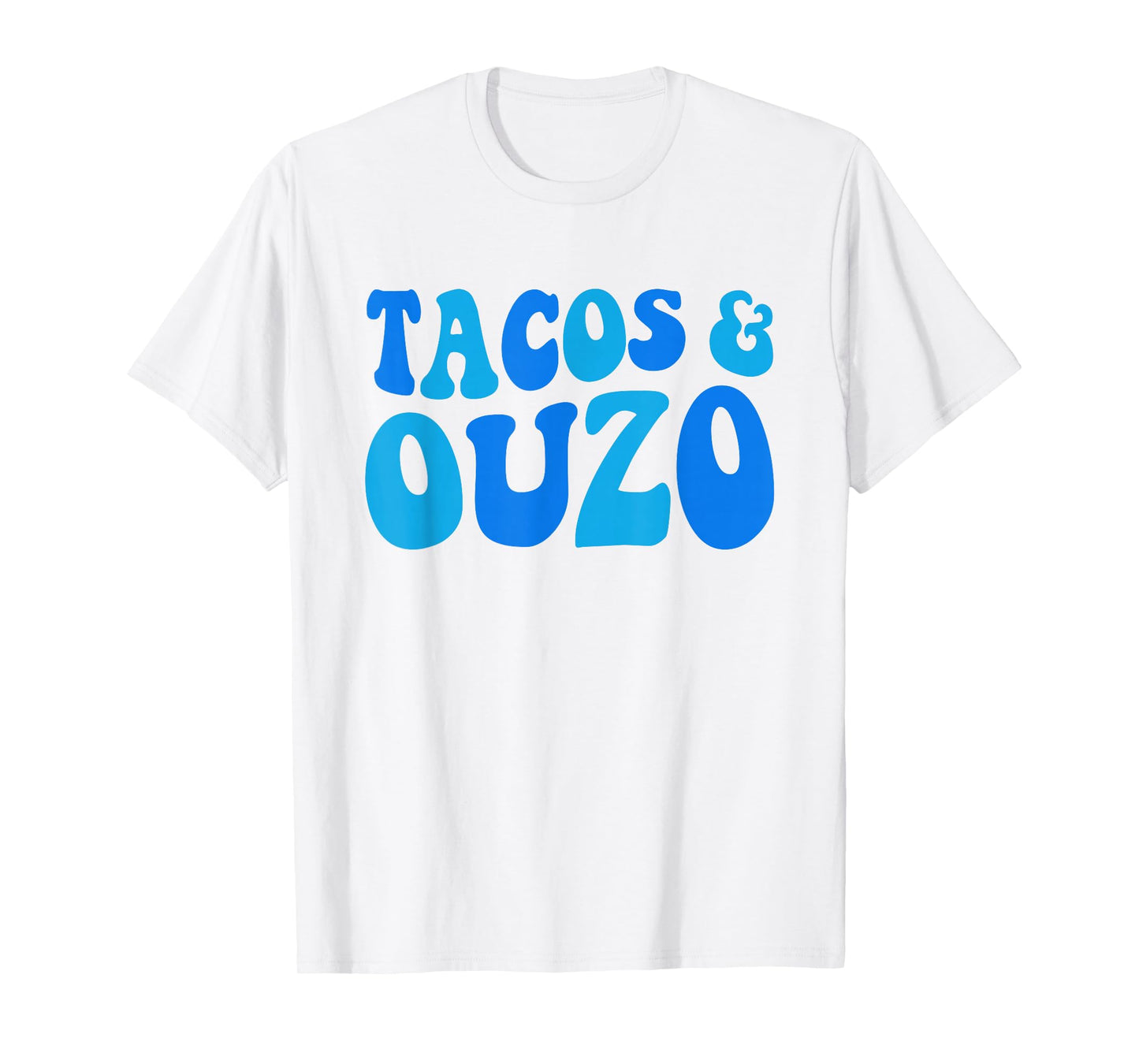 Greek Mexican Ouzo Tacos Hispanic Heritage Month Greek Party T-Shirt
