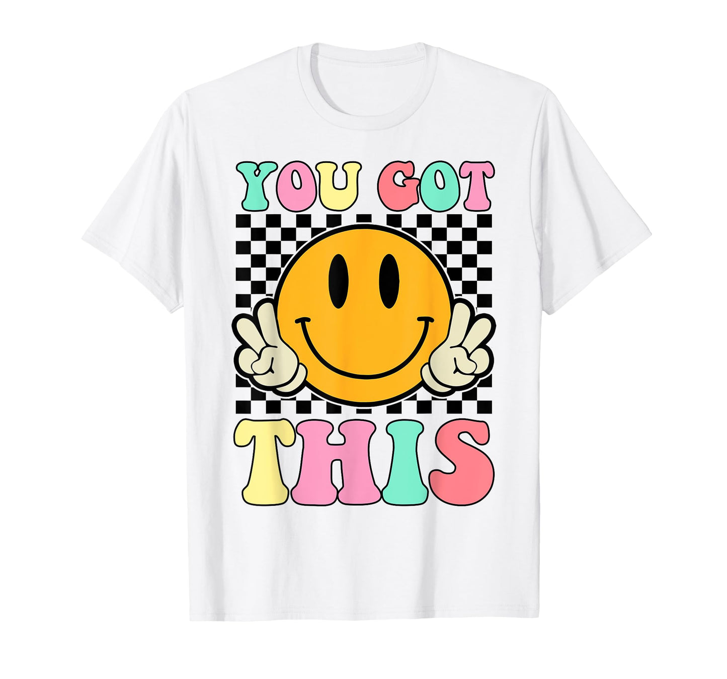 You Got This Retro Smile Motivational Testing Day Teacher T-Shirt