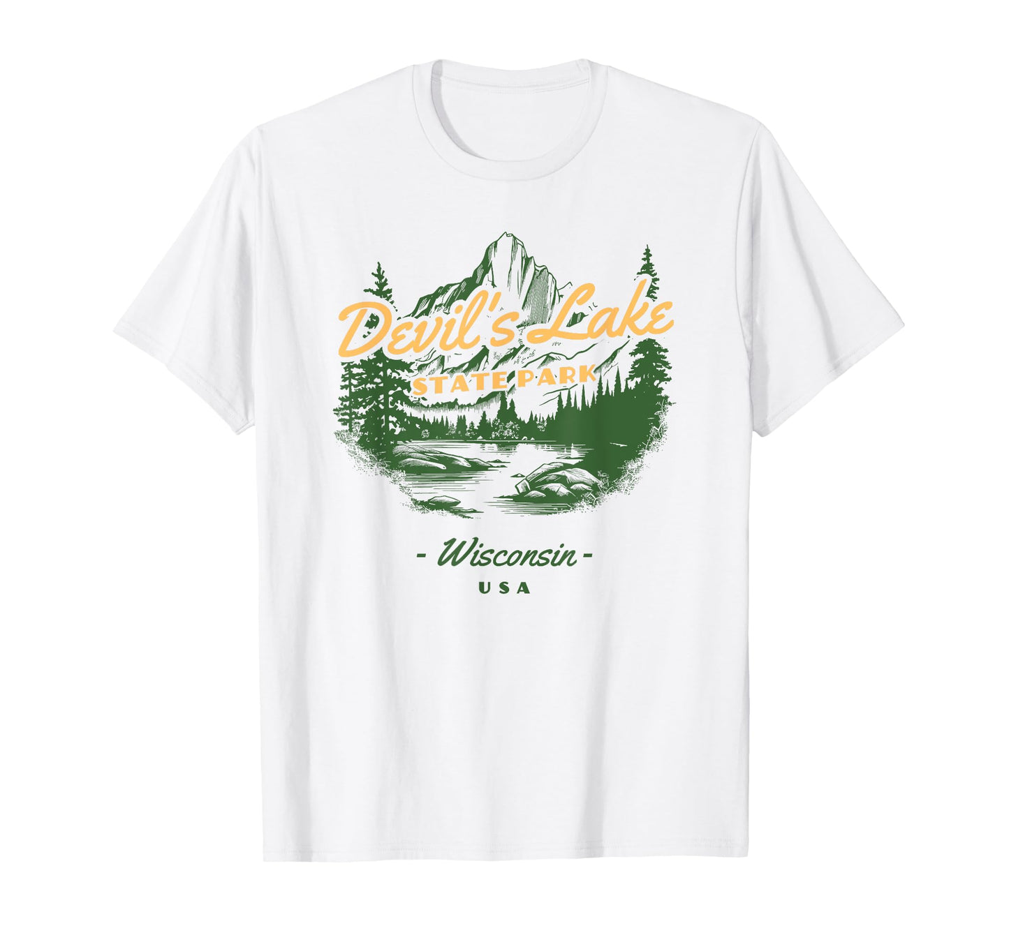 Devil's Lake State Park Wisconsin Retro Vintage T-Shirt