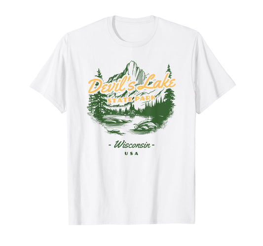 Devil's Lake State Park Wisconsin Retro Vintage T-Shirt