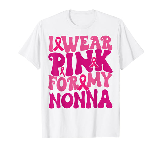 I Wear Pink for My Nonna Breast Cancer Awareness Kids T-Shirt