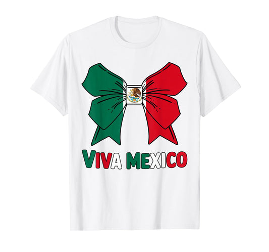 Cute Viva Mexico Toddler Girls Mexican Flag Independence Day T-Shirt