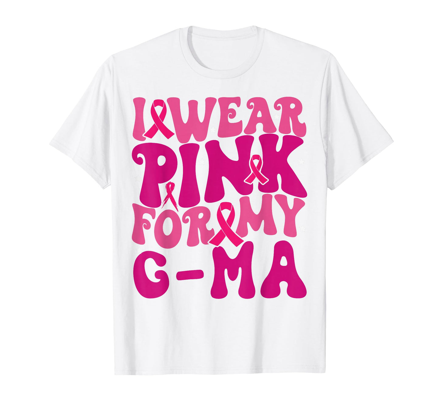 I Wear Pink for My G-ma Breast Cancer Awareness Kids T-Shirt
