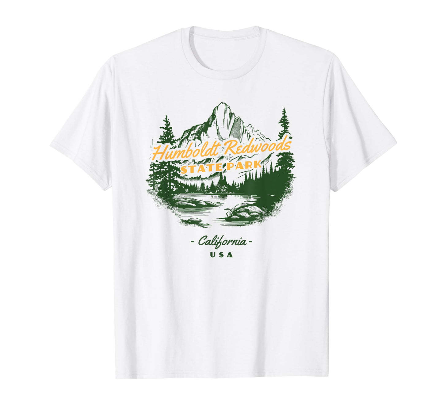 Humboldt Redwoods State Park California Retro Vintage T-Shirt