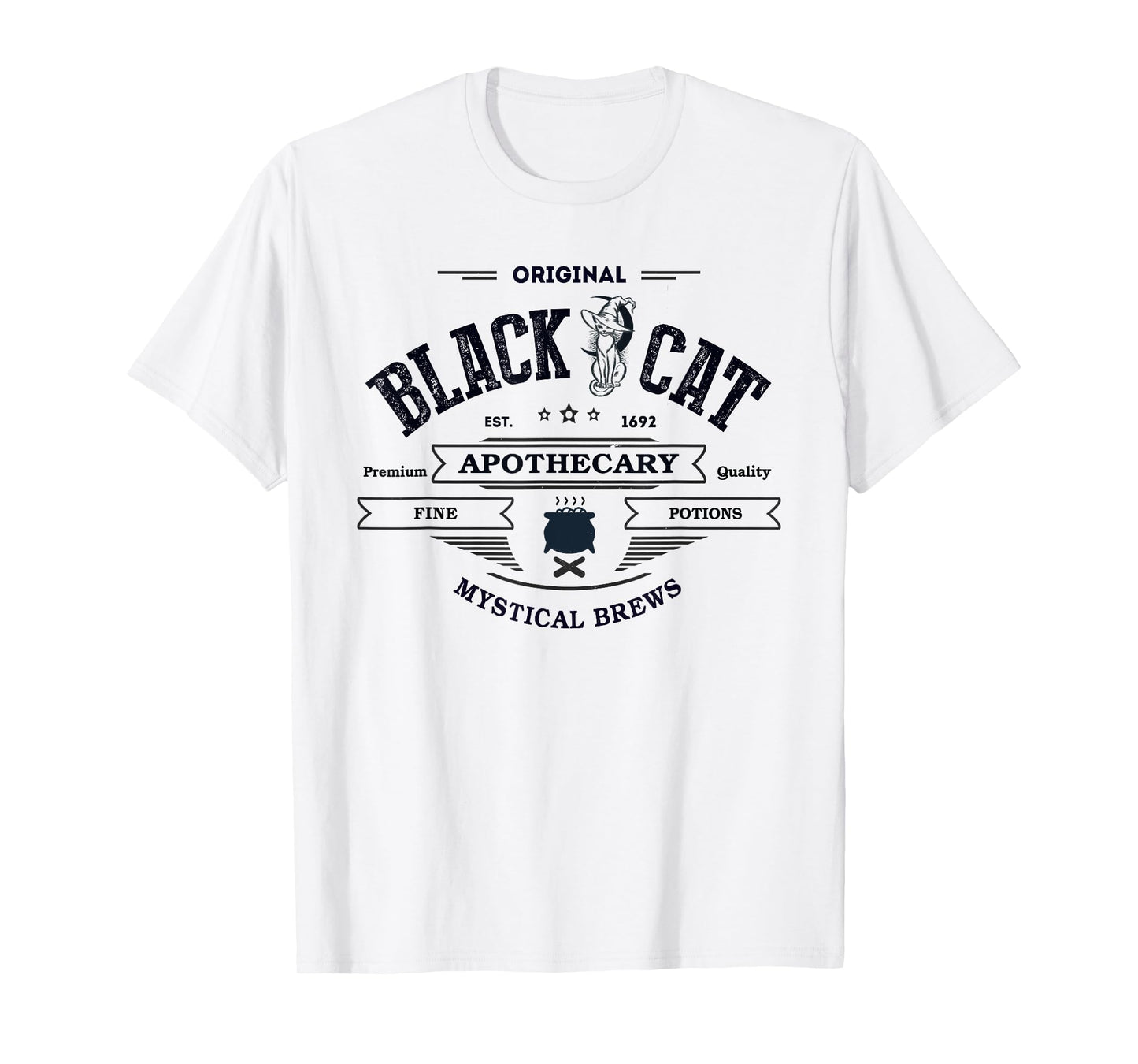 Kawaii Black CAT Witch Apothecary Witchy Pharmacist Wizard T-Shirt