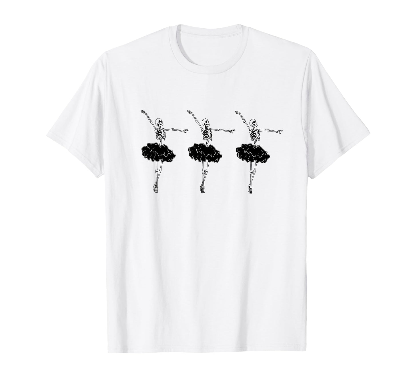 Ballerina Skeletons Funny Spooky Ballet Dance T-Shirt