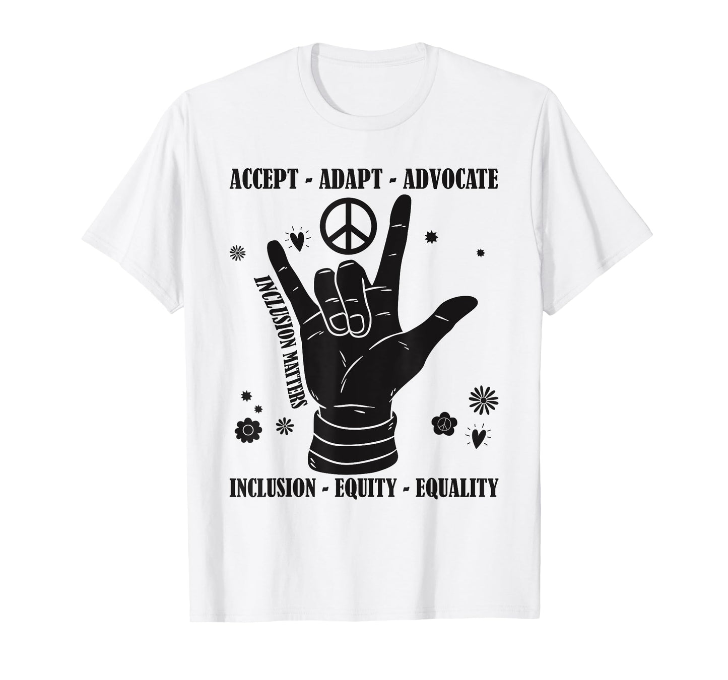 Inclusion Matters Autism Awareness Teacher Inspirational T-Shirt