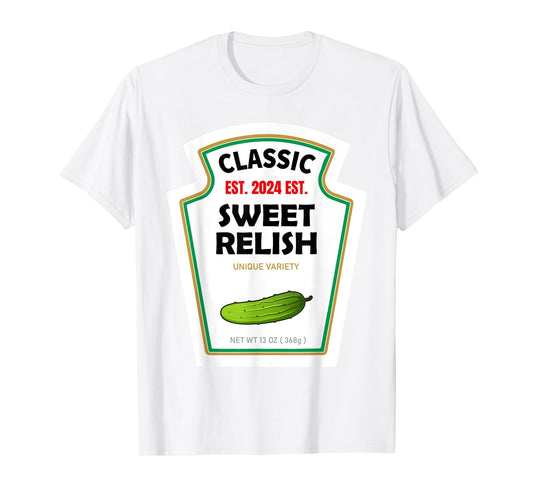 Sweet Relish DIY Halloween Costume Condiment Green Pickle T-Shirt