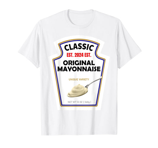 White Mayonnaise DIY Halloween Costume Couples & Group Mayo T-Shirt