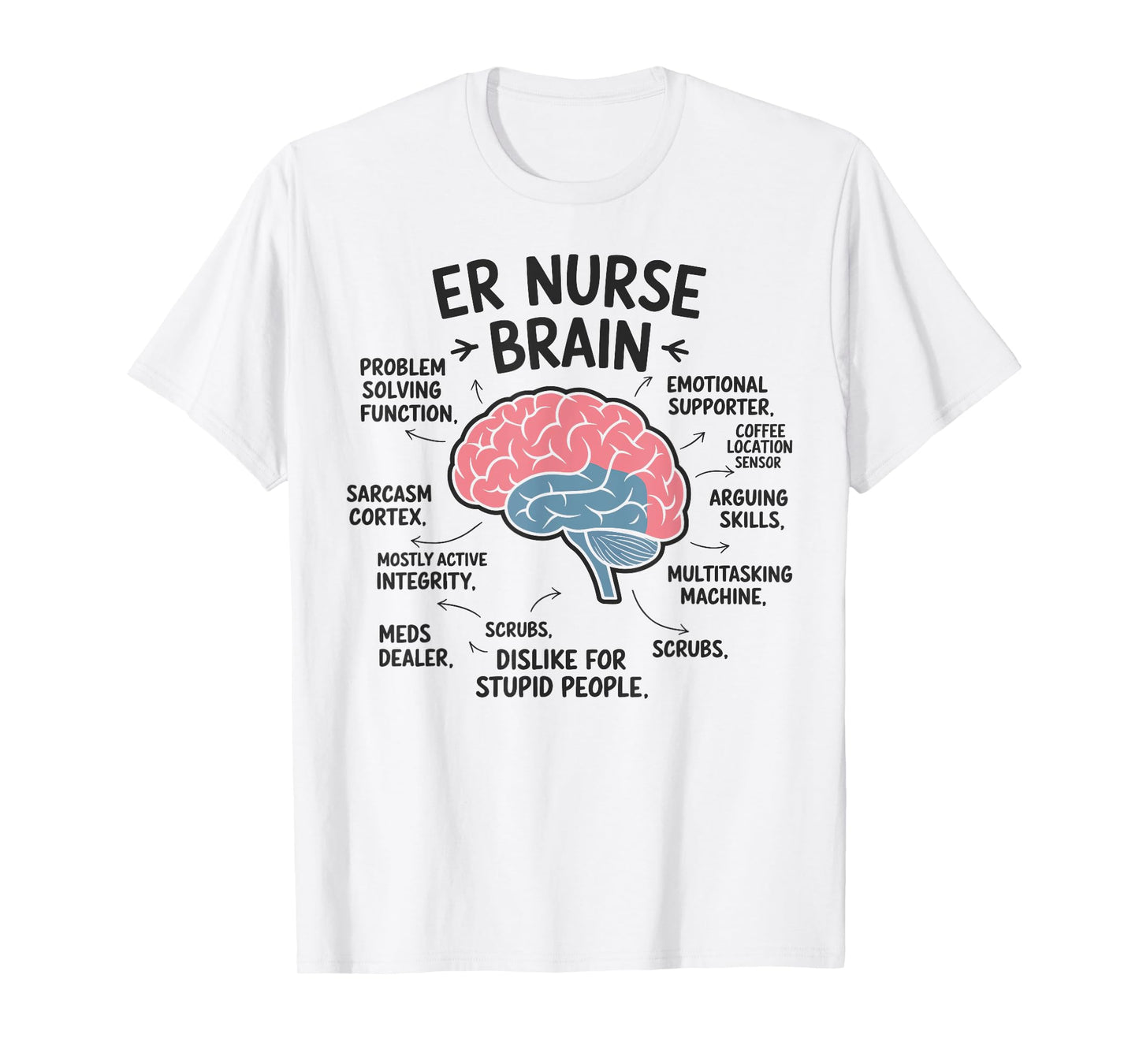 Emergency Room ER Nurse Essentials Coffee Night Shift T-Shirt