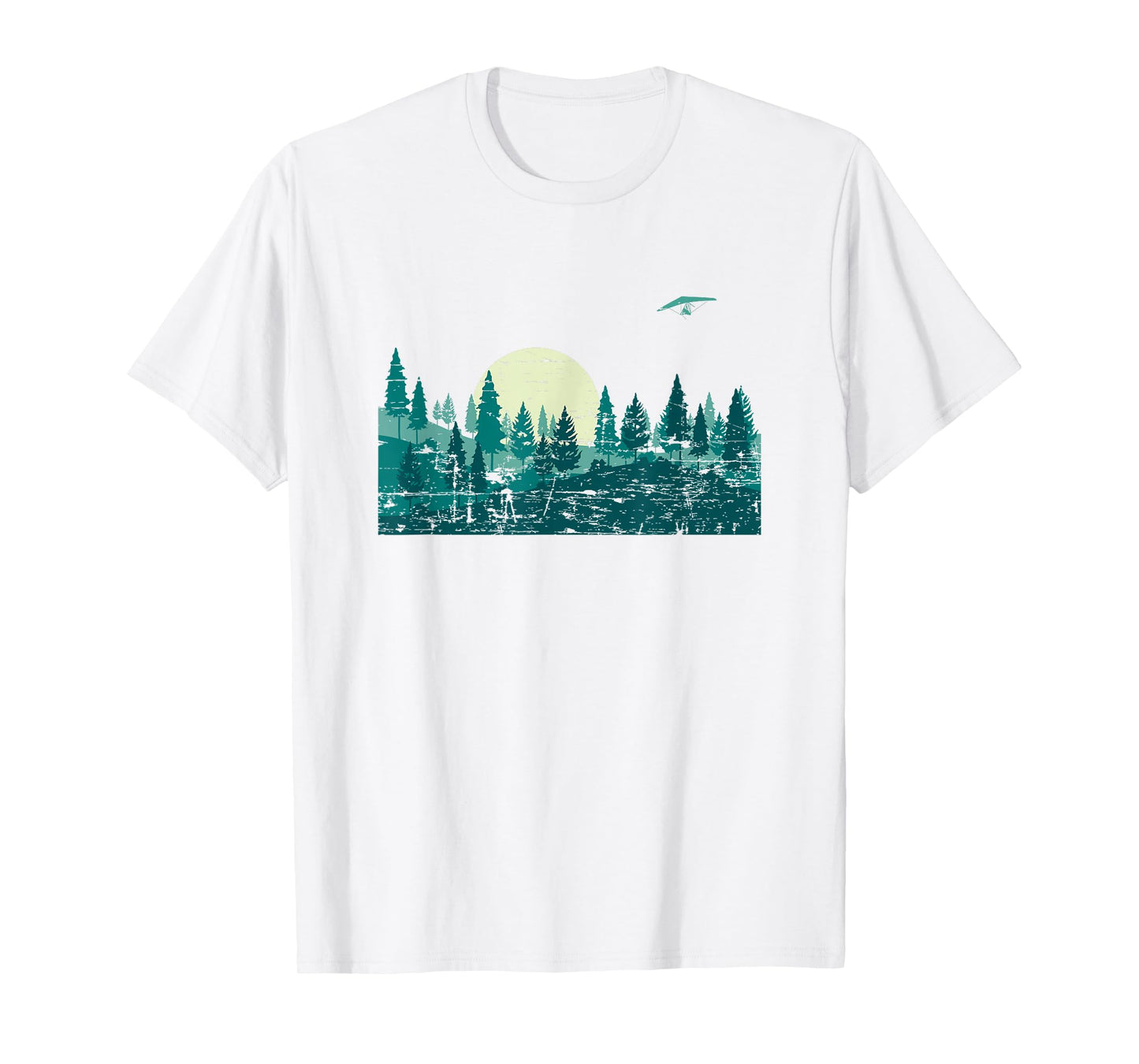Full Moon Forest Trees Moonlight Outdoors Wildlife Nature T-Shirt
