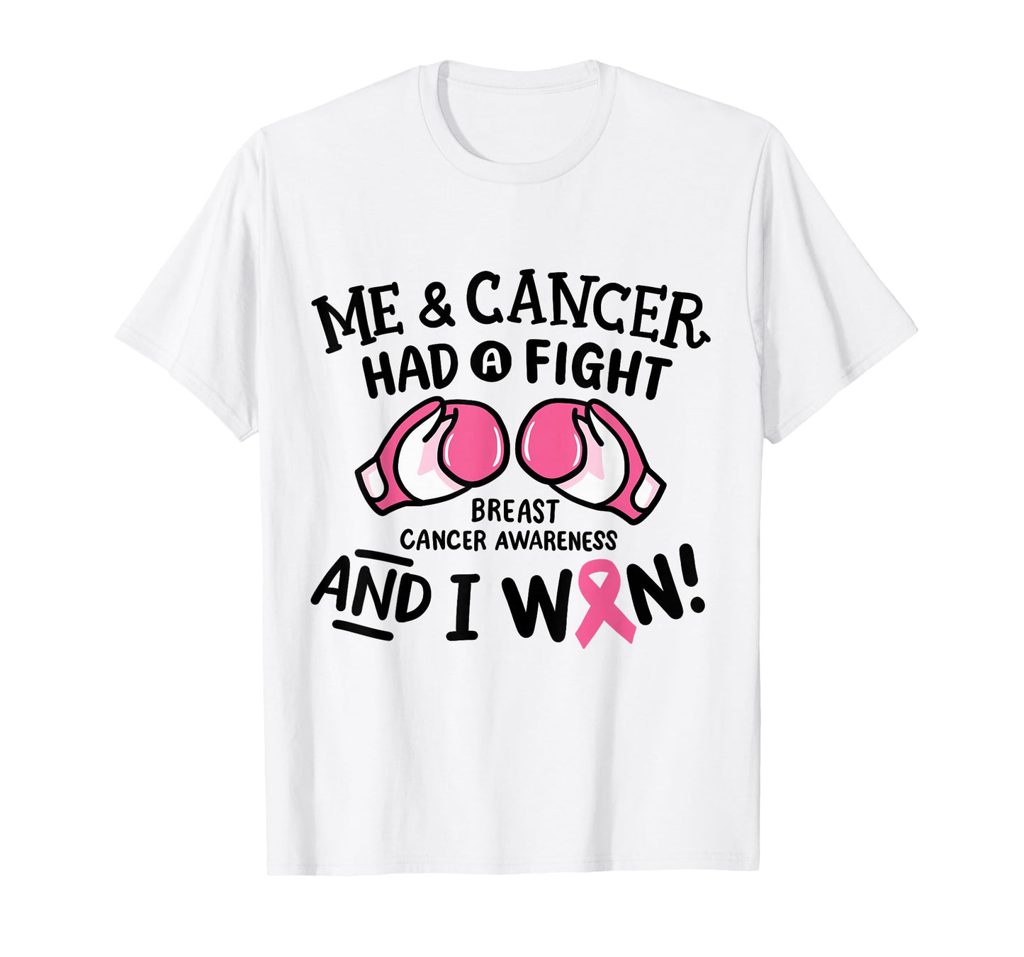 Breast Cancer Awareness I Fought Cancer & Won Pink Survivor T-Shirt