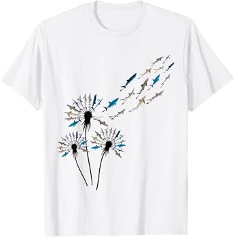 Dandelion Flower Shirt for Shark Lover