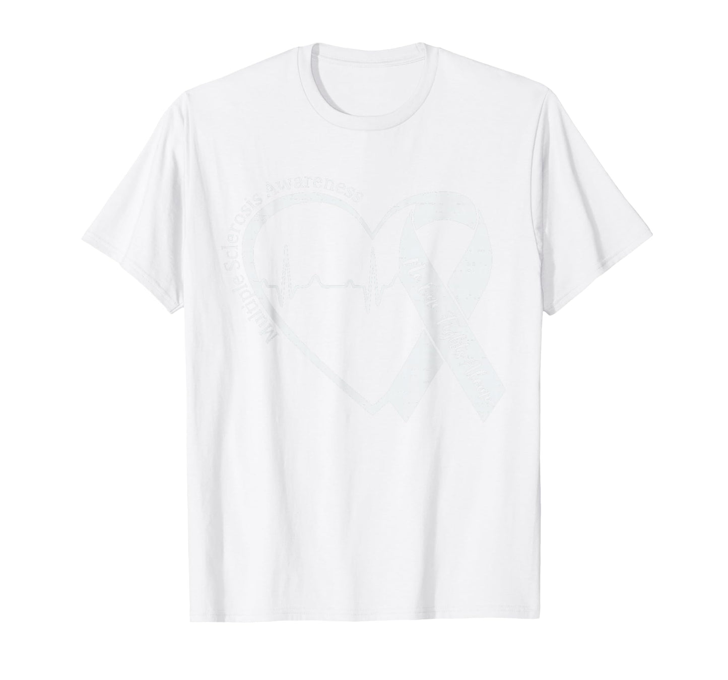 Multiple Sclerosis Awareness MS Awareness Heart Support T-Shirt