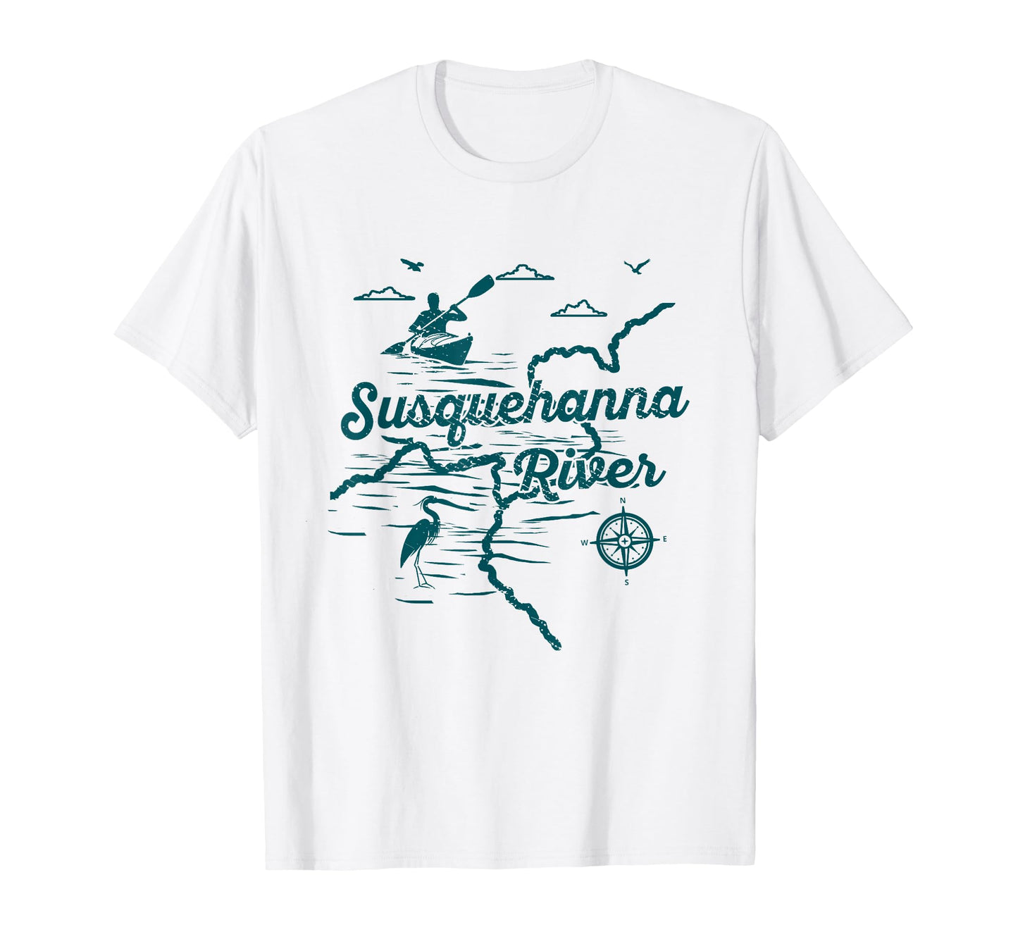 Susquehanna River Nature Lover Kayaking Pennsylvania Kayaker T-Shirt
