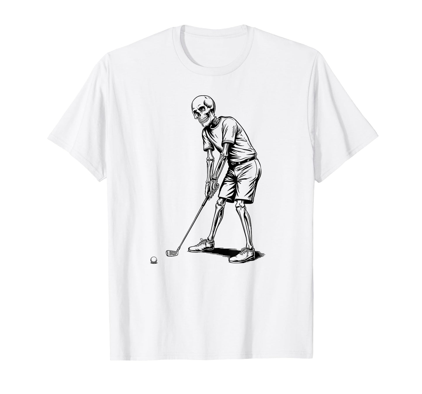 Funny Skeleton Golfer Design for Retired Golf Lovers T-Shirt
