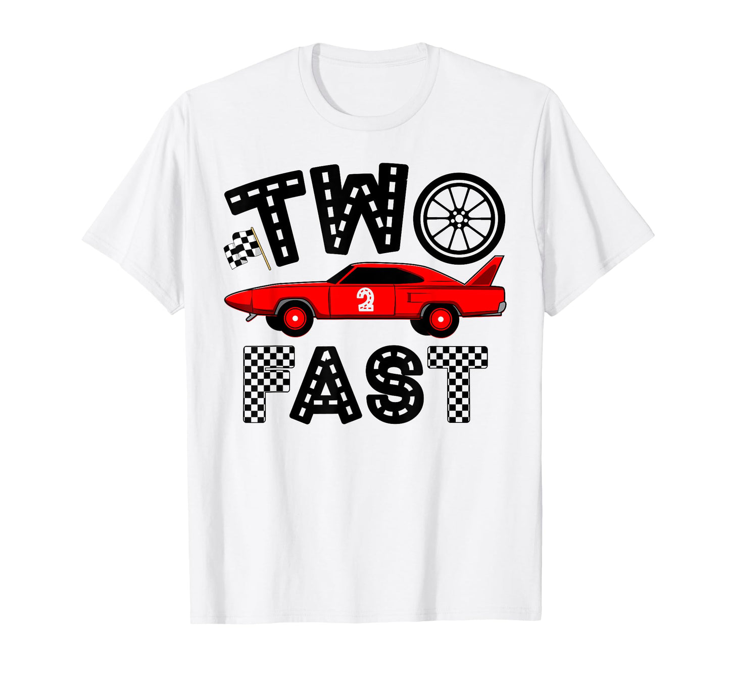 Two Fast 2 Curious Birthday 2 Years Old B-day Funny T-Shirt