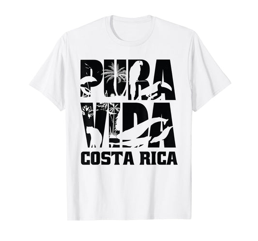 Costa Rica Pura Vida Shirt Animals Nature Pura Vida T-Shirt