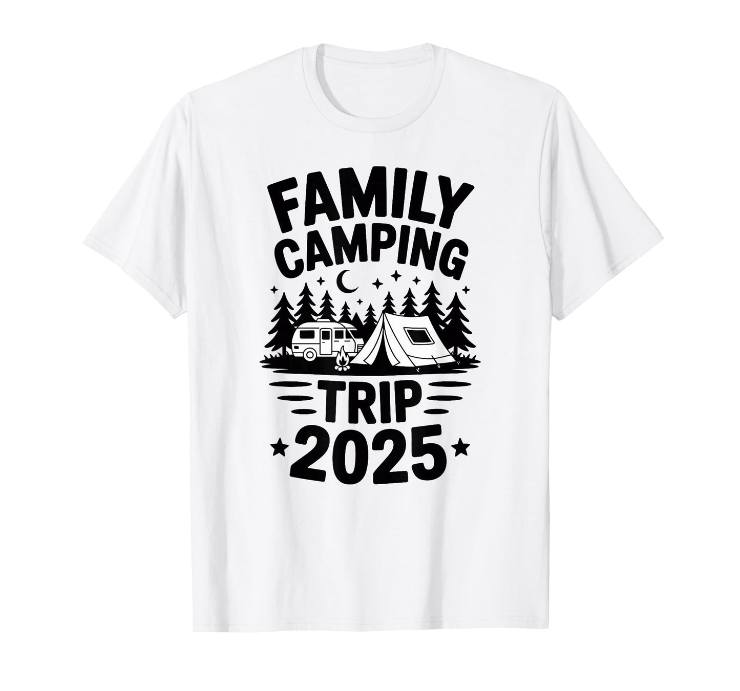 Vacation Matching Family Camping Trip 2025 T-Shirt