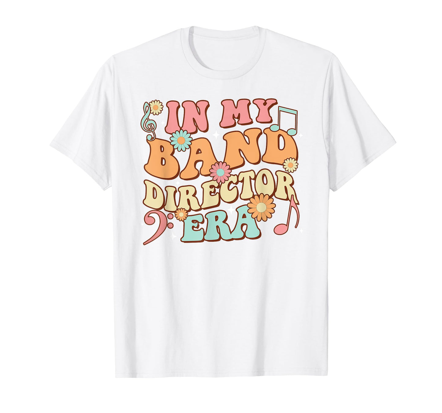 Groovy In My Band Director Era Music Teacher T-Shirt