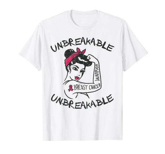 Rosie Unbreakable Pink Breast Cancer Warrior Survivor Gift T-Shirt
