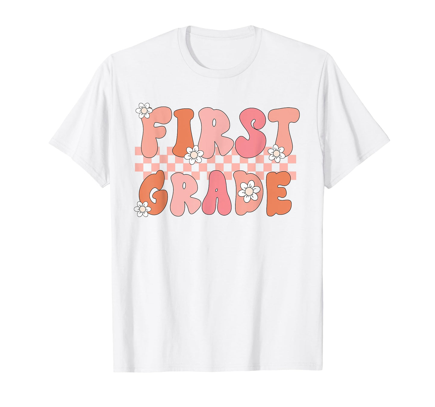First Grade Teacher Retro Vintage 1st Grade Teacher Team T-Shirt for Men Women Girls Kids
