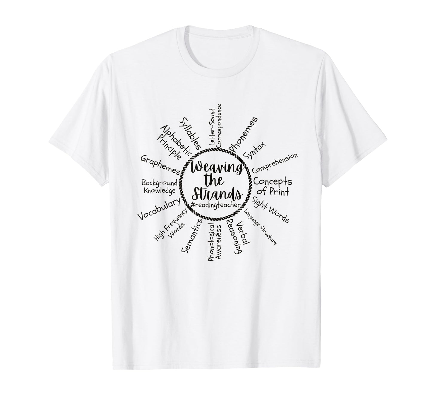 Science of Reading Teacher Phonics Reading Interventionist T-Shirt