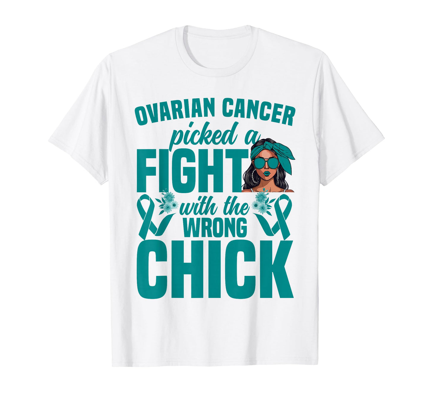 Ovarian Cancer Awareness Women Girls Survivor Ovarian Cancer T-Shirt