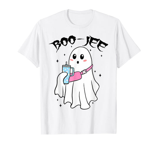 Cute Boo Ghost Spooky Funny Halloween Costume Boujee Boo JEE T-Shirt