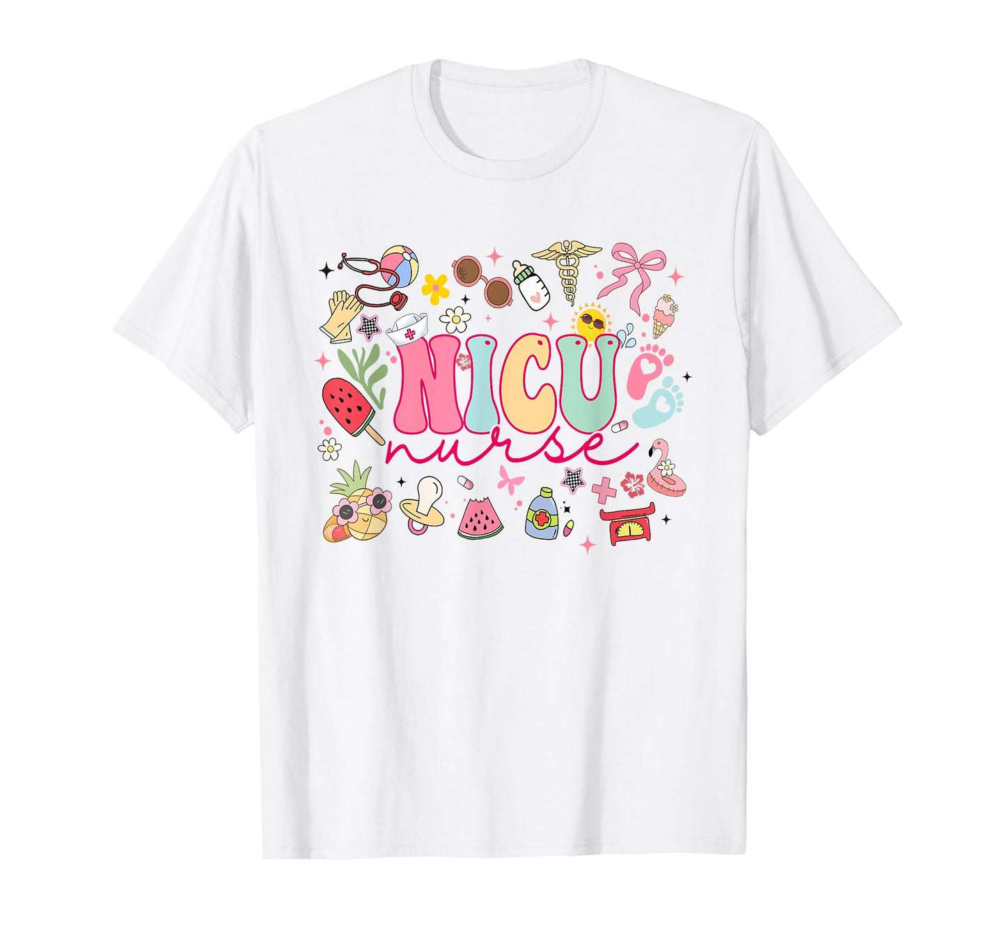 NICU Nurse Summer Neonatal Intensive Care Unit Graduation T-Shirt