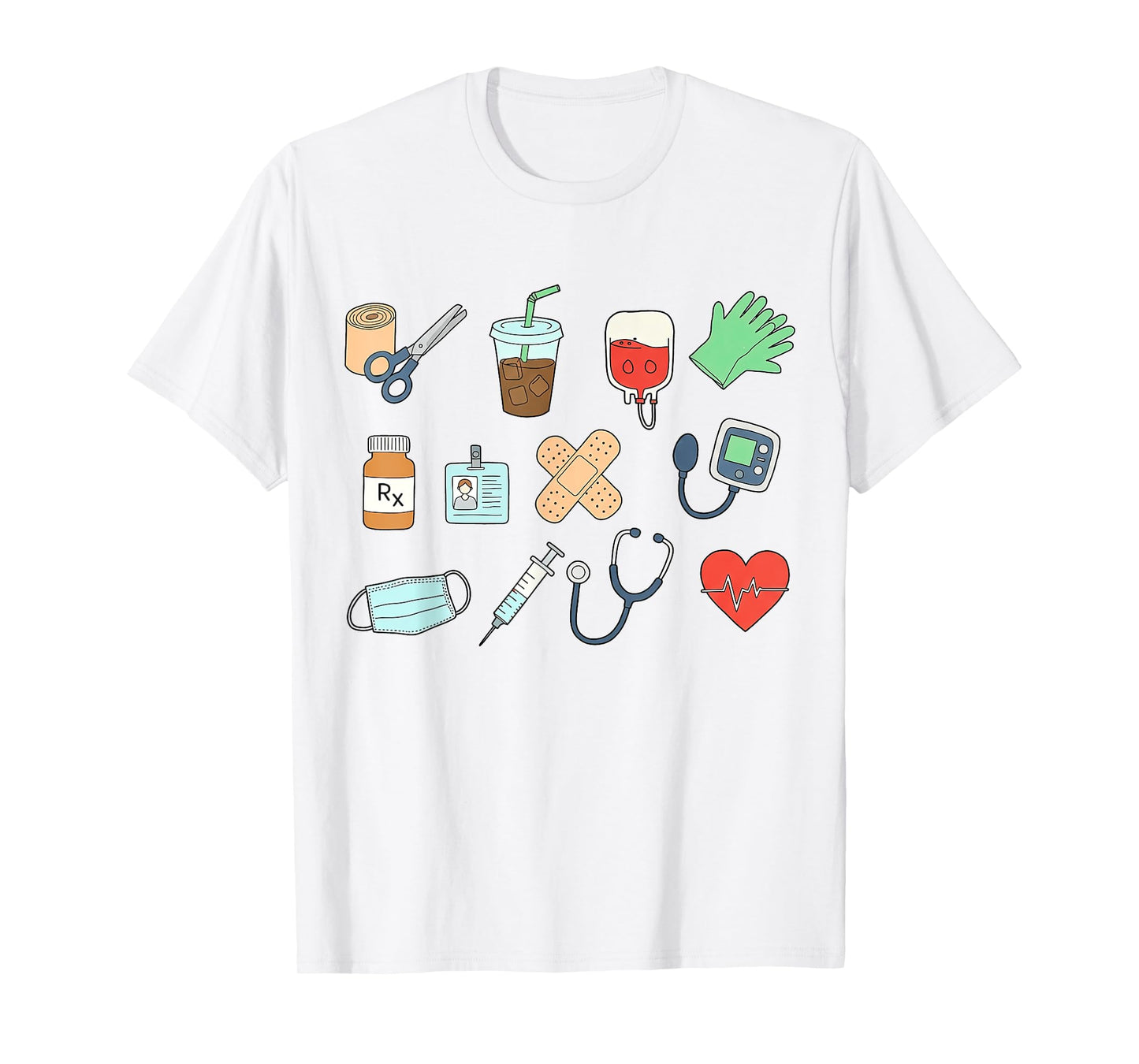 Registered Nurse Stethoscope Medical Healthcare Worker Women T-Shirt