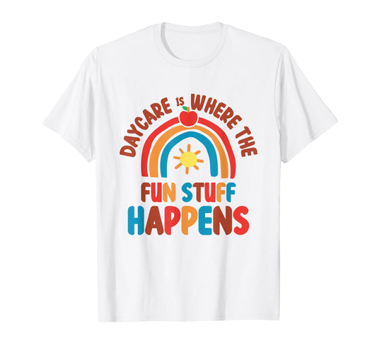 Daycare Provider Teacher Fun Teaching Children Childcare T-Shirt