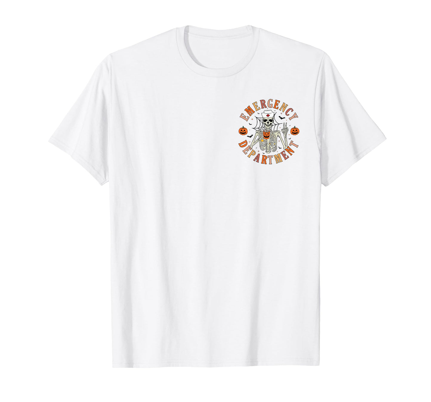 Emergency Department Skeleton ER Nurse Halloween T-Shirt