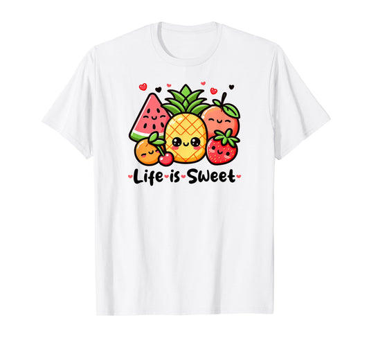 Cute Summer Fruit, Life is Sweet T-Shirt
