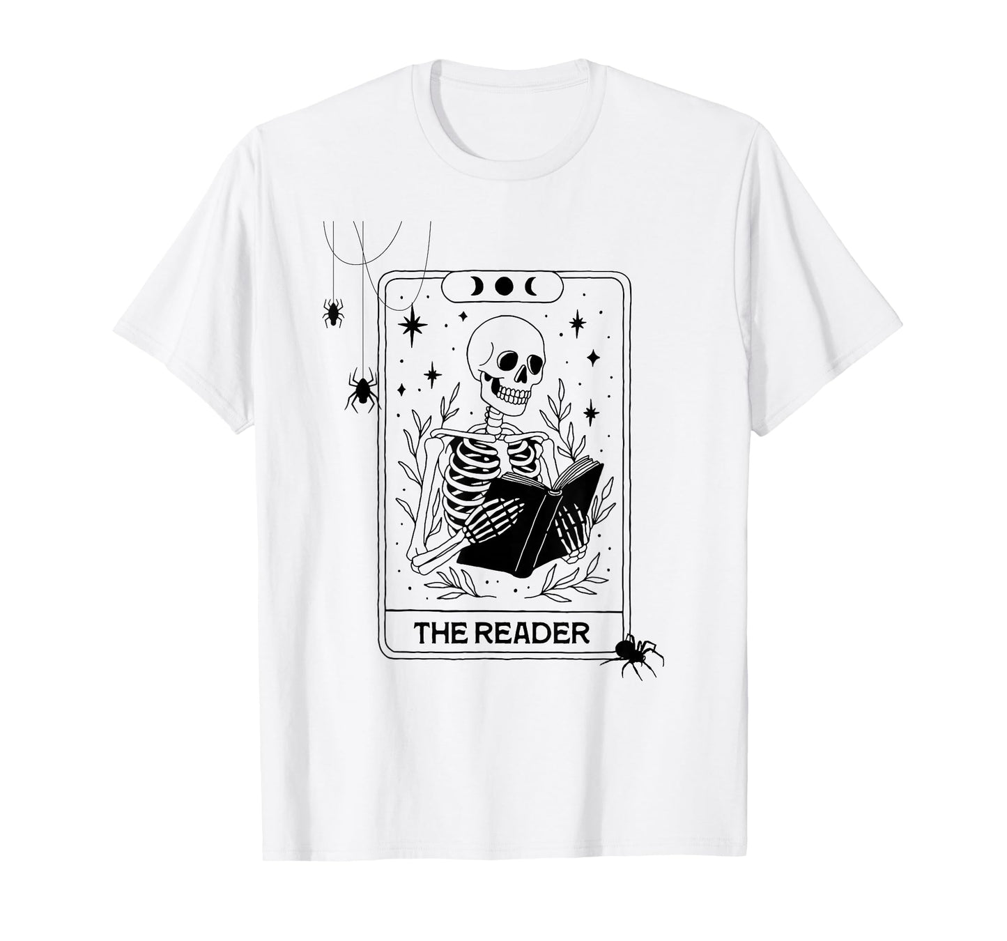 A Skeleton Reading Makes The Perfect October Vibe. T-Shirt